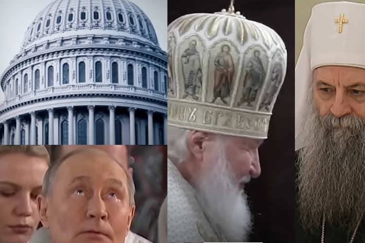 Белый дом встречается с духовенством Русской Православной Церкви, поддерживающим войну